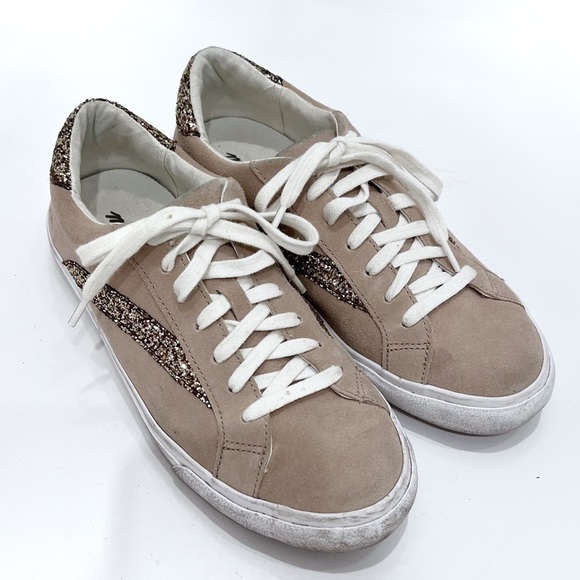 Madewell Sidewalk Glitter Sparkles Sneakers Size 7.5 - Picture 1 of 15